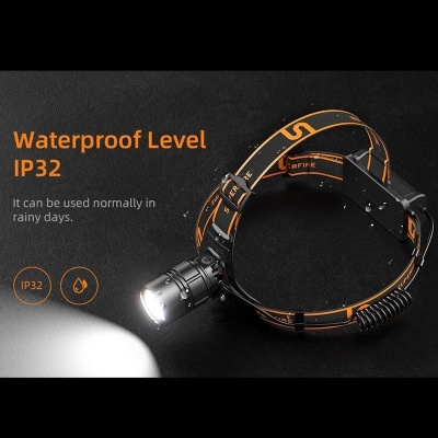 LED SUPERFIRE Lanterna Cabeça 20W IP32