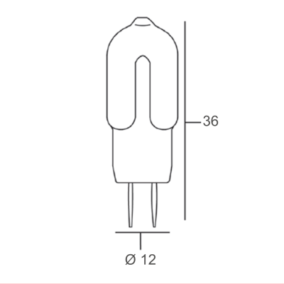 LED Lâmpada G4 1.5W 12VAC/DC