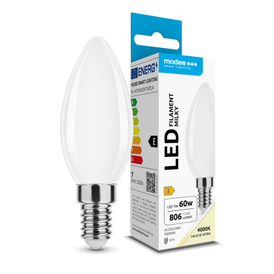 Lâmpada LED filamento branca com embalagem Modee Smart Lighting