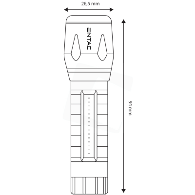 LED Mini Lanterna 3W Recarregável