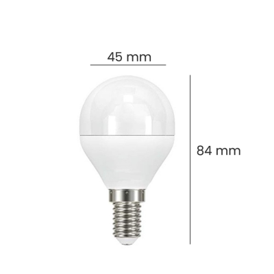 LED lâmpada E14 G45 6W OSRAM CHIP