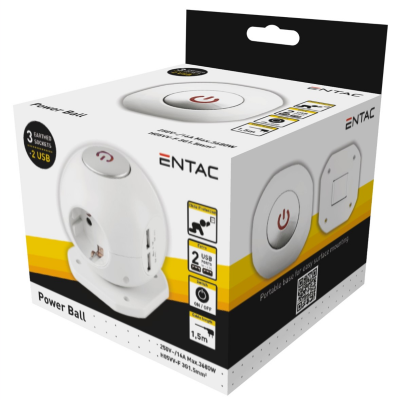 Tomada Globo 3 Saídas + 2x USB 2.1A