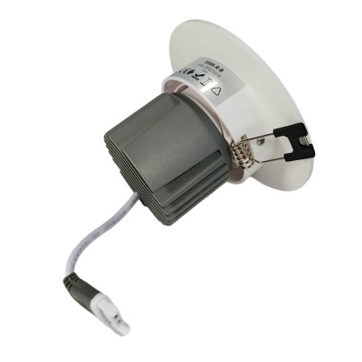 Luz de embutir redonda para teto com cabo elétrico e mola