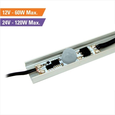 LED detector movimento 12/24V PIR 360º