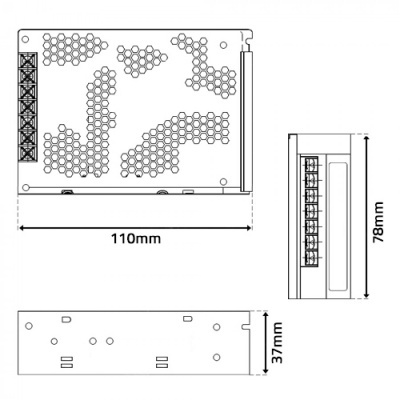 Fonte Alimentação 24VDC 2.5A 60W