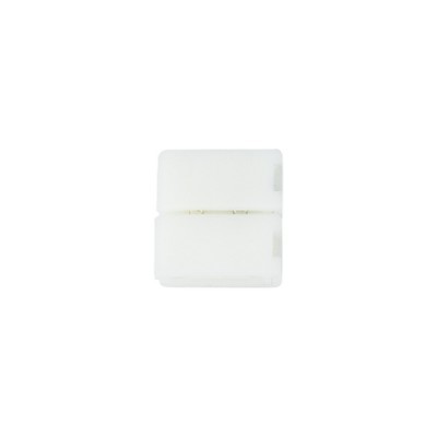 Conector elétrico branco pequeno em fundo branco