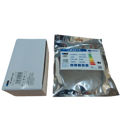 LED Kit Fita RGB 12V 14,4W IP20 5 metros