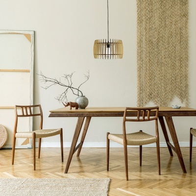 POPLAR Candeeiro E27 Madeira Natural