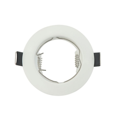 Aro 1xGU10 Branco Redondo IP20