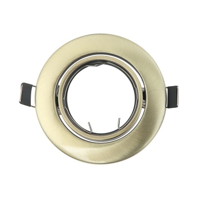 Aro 1xGU10 Ouro Velho Redondo IP20 Orientável