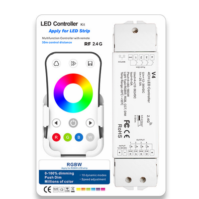 Kit LED controller 12/24VDC RGBW 240W