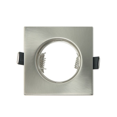 Aro 1xGU10 Niquel Quadrado IP20