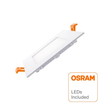 LED Downlight Quadrado 8W Branco OSRAM Chip