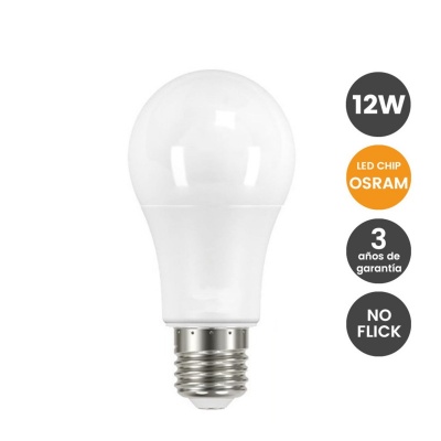 LED lâmpada E27 A60 12W OSRAM CHIP