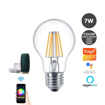 LED Lâmpada Filamentos E27 7W Smart Wi-Fi