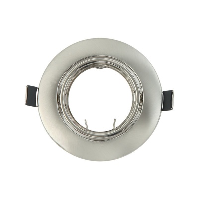 Aro 1xGU10 Niquel Redondo IP20 Orientável