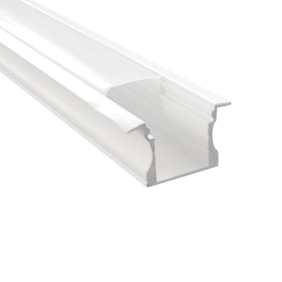 Perfil Alumínio Branco Para Encastrar (2 metros)