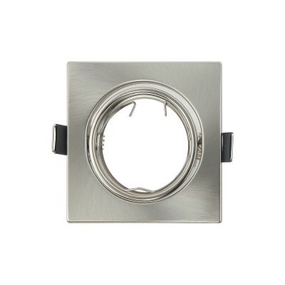 Aro 1xGU10 Niquel Quadrado IP20 Orientável