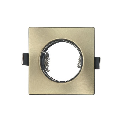 Aro 1xGU10 Ouro Velho Quadrado IP20