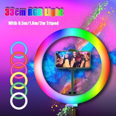 Ring Light RGBW Candeeiro de Estúdio 13"