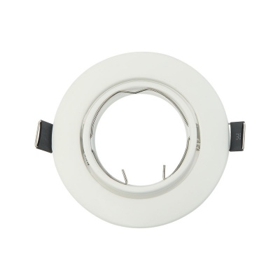 Aro 1xGU10 Branco Redondo IP20 Orientável