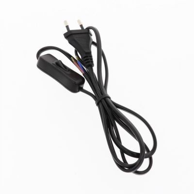 Cabo com Interruptor 2,2M 2x0.75 Preto