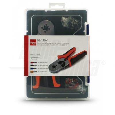 Kit Alicate Cravar Ponteiras + Ponteiras