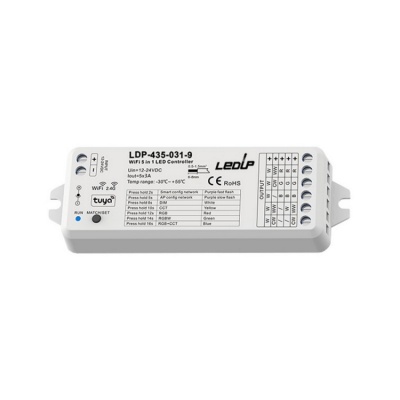 LED Controlador Fita Led Wifi+RF 5 in1 + TUYA