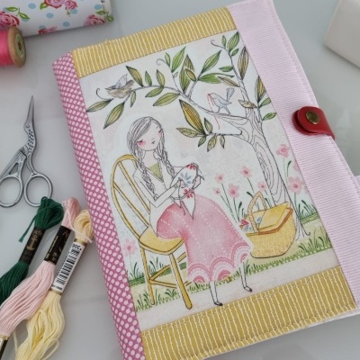 Capa de agenda ♥ bordado ♥