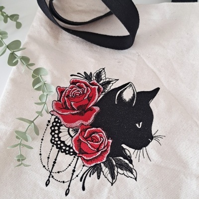 Tote bag ♥ Black cat