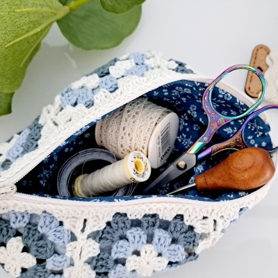 Bolsa Granny Squares ♥ Blue ♥