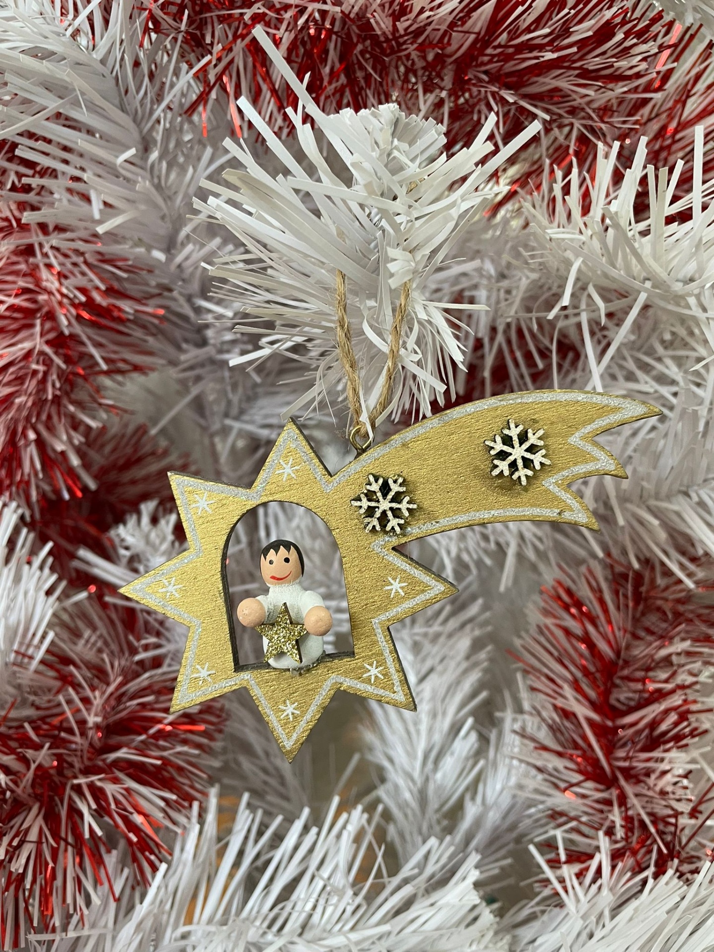 Estrela cadente dourada