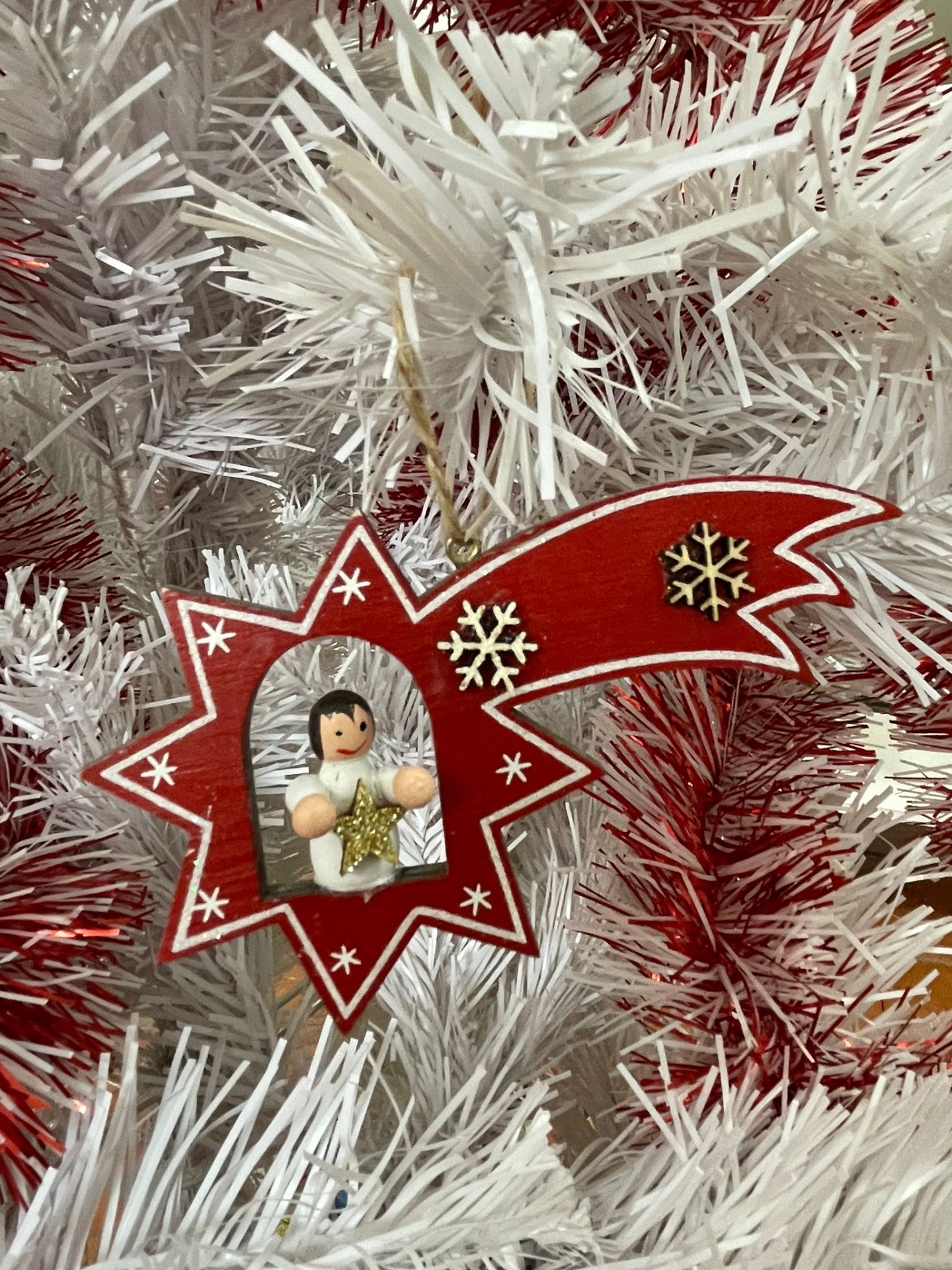 Estrela cadente vermelha