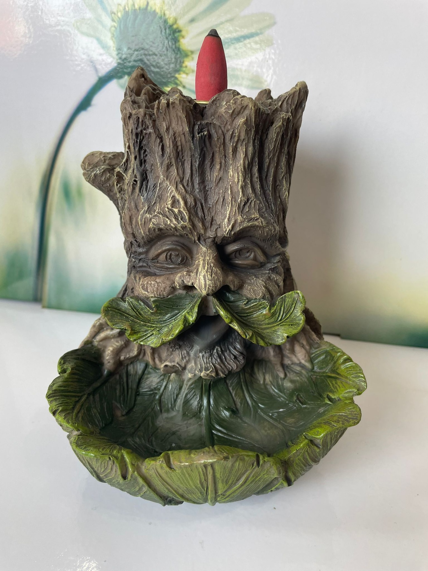 Queimador de refluxo tronco verde