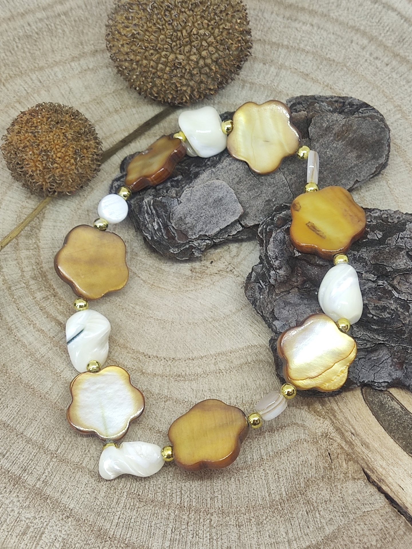 Pulseira Pérolas/Minerais N°2