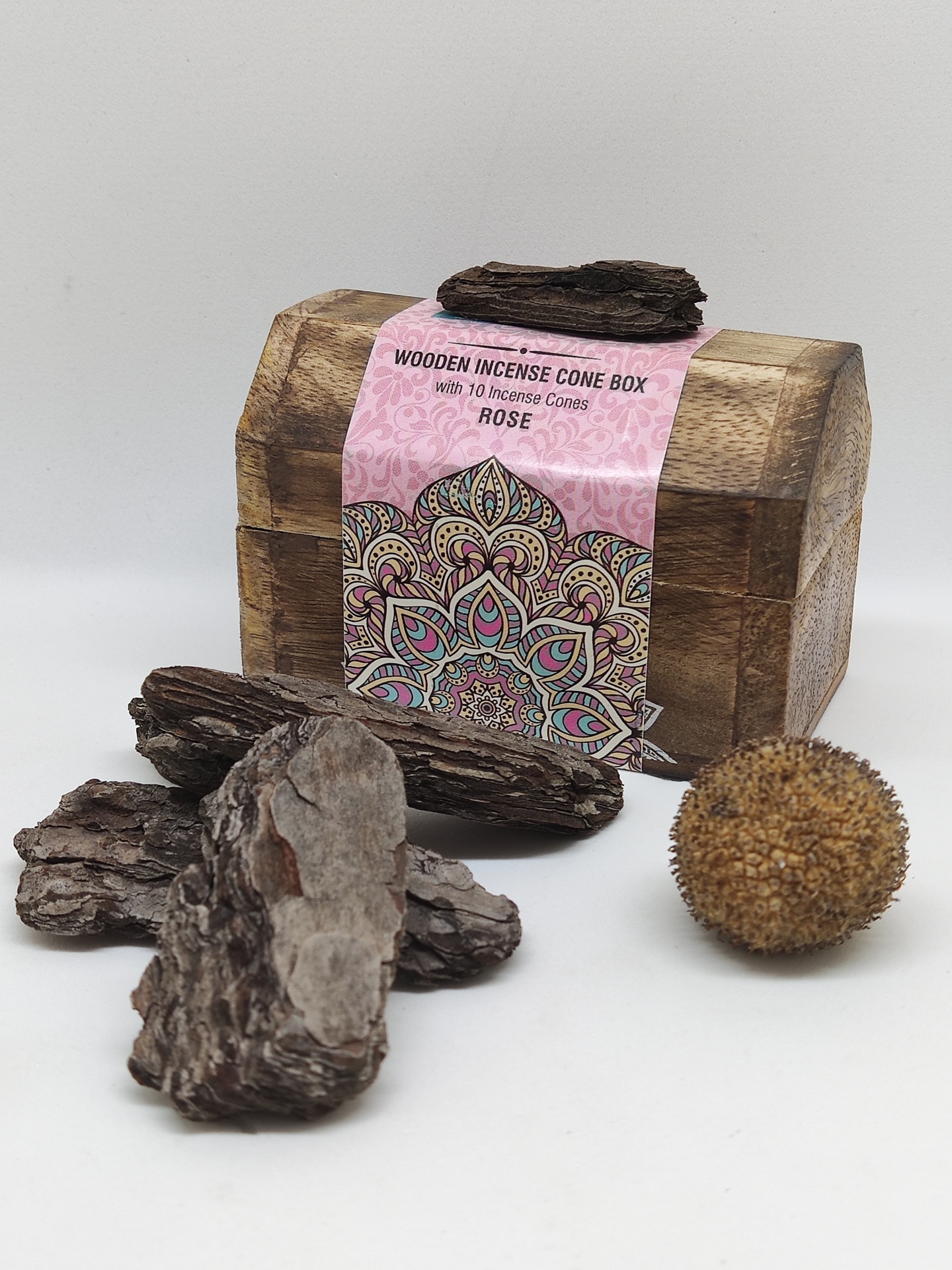 Baú com Incenso Rosa