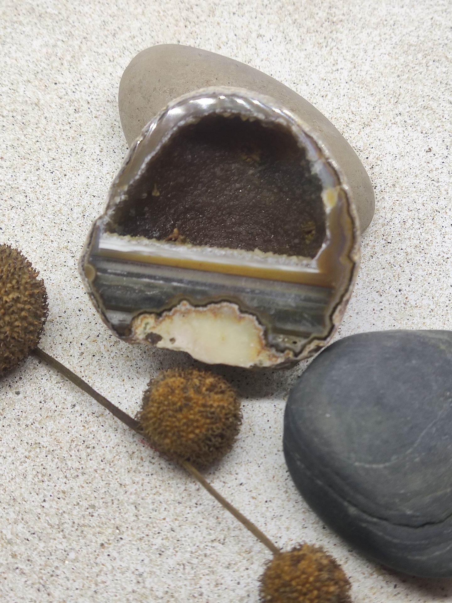 Geode Agata Marrom Multi