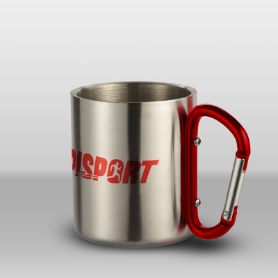 Caneca de Alumínio com Mosquetão Personalizada