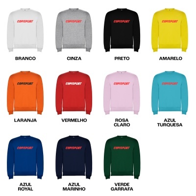 Sweatshirt Sem Capuz Unissexo Personalizada