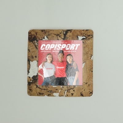 Ímans em Azulejo com Moldura de Cortiça Personalizados