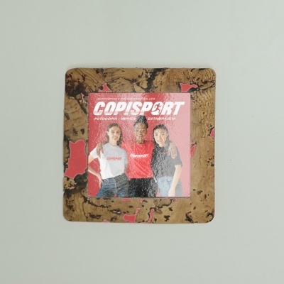 Ímans em Azulejo com Moldura de Cortiça Personalizados