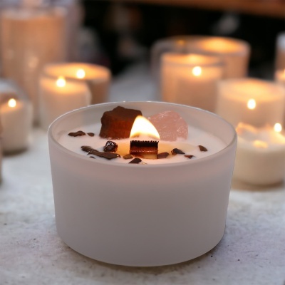 Velas de Cristal de Chakra - Chakra Sagrado Velas de Cristal de Chakra - Chakra Sagrado