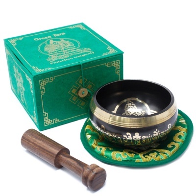 Set Taças Tibetanas - Tara Verde 10cm (min 400gm)