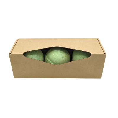 3x Bombas de Banho erva boa e árvore de chá