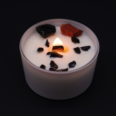 Velas de Cristal dos Chakras - Chakra da Raiz Velas de Cristal dos Chakras - Chakra da Raiz
