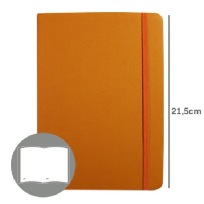 Agenda 145x210mm Liso Amarelo (A5)