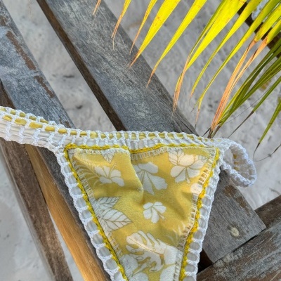 Biquíni Crochê Amarelo Hawaii