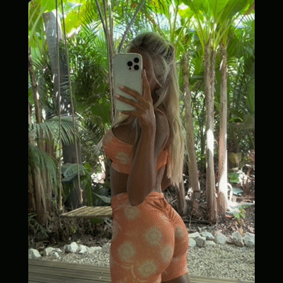 Conjunto Calções + Top Laranja Sol