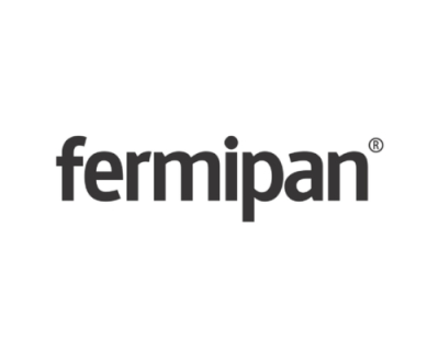 Logotipo da marca fermipan em texto preto