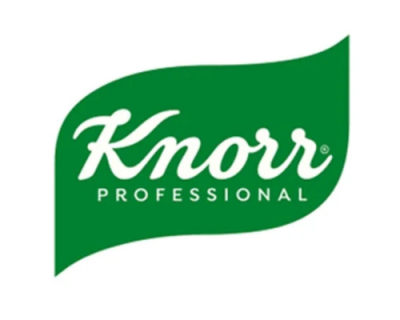 Logotipo Knorr Professional em verde e branco